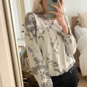 Lululemon Gray Tiedyed Crewneck